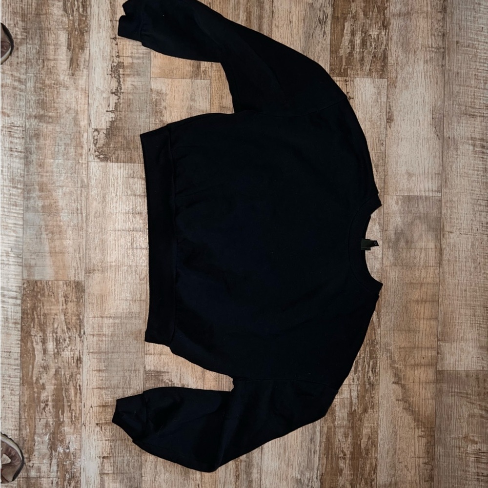 wild fable, cropped sweatshirt, extra large black